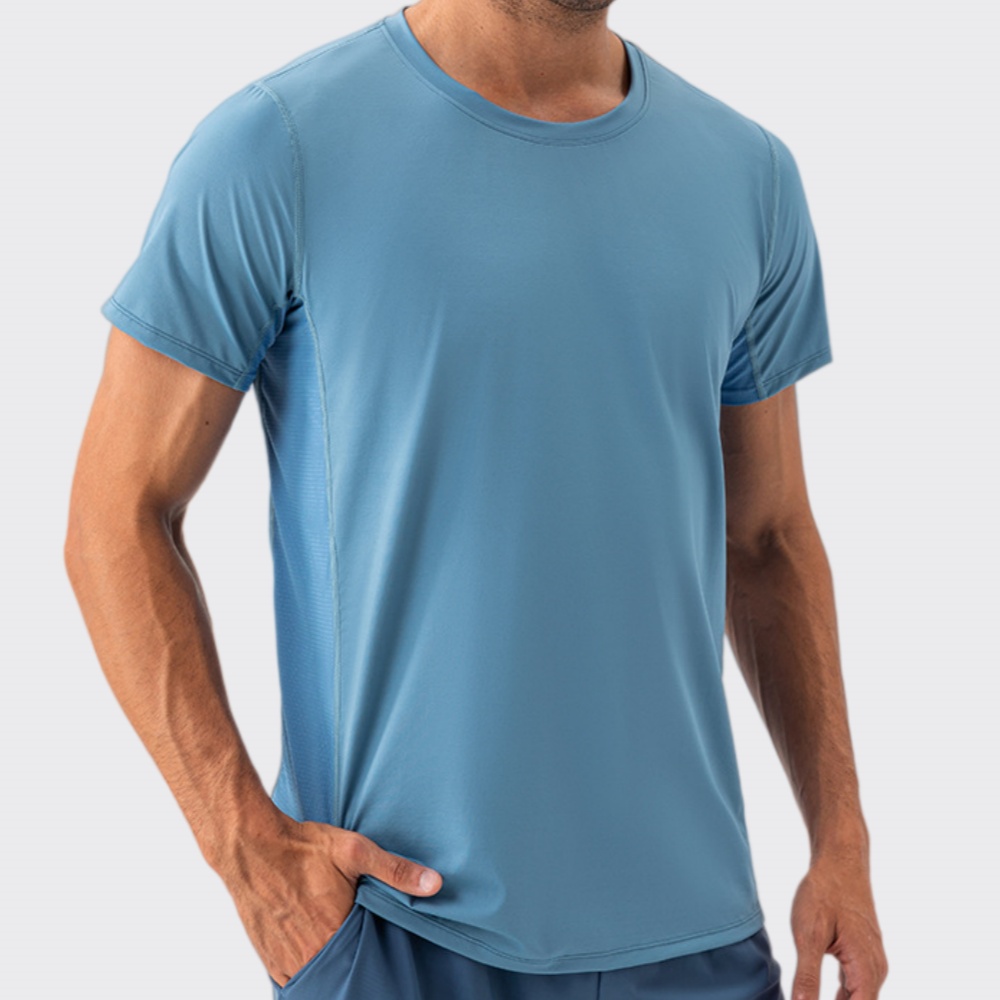 Sports Equipment Logo - Quick Dry Sports T-Shirt Short Sleeve