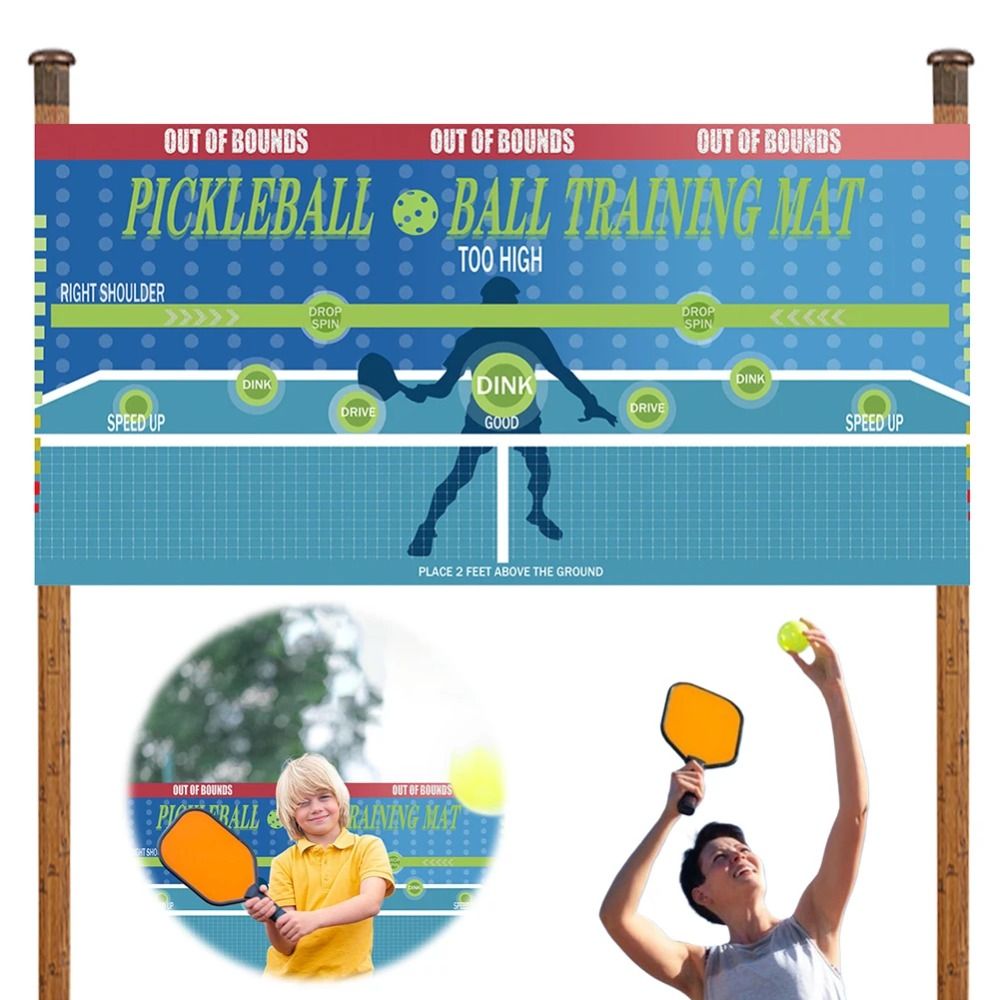 180x89cm Pickleball Practice P - Sports Equipment Poster recension och pris