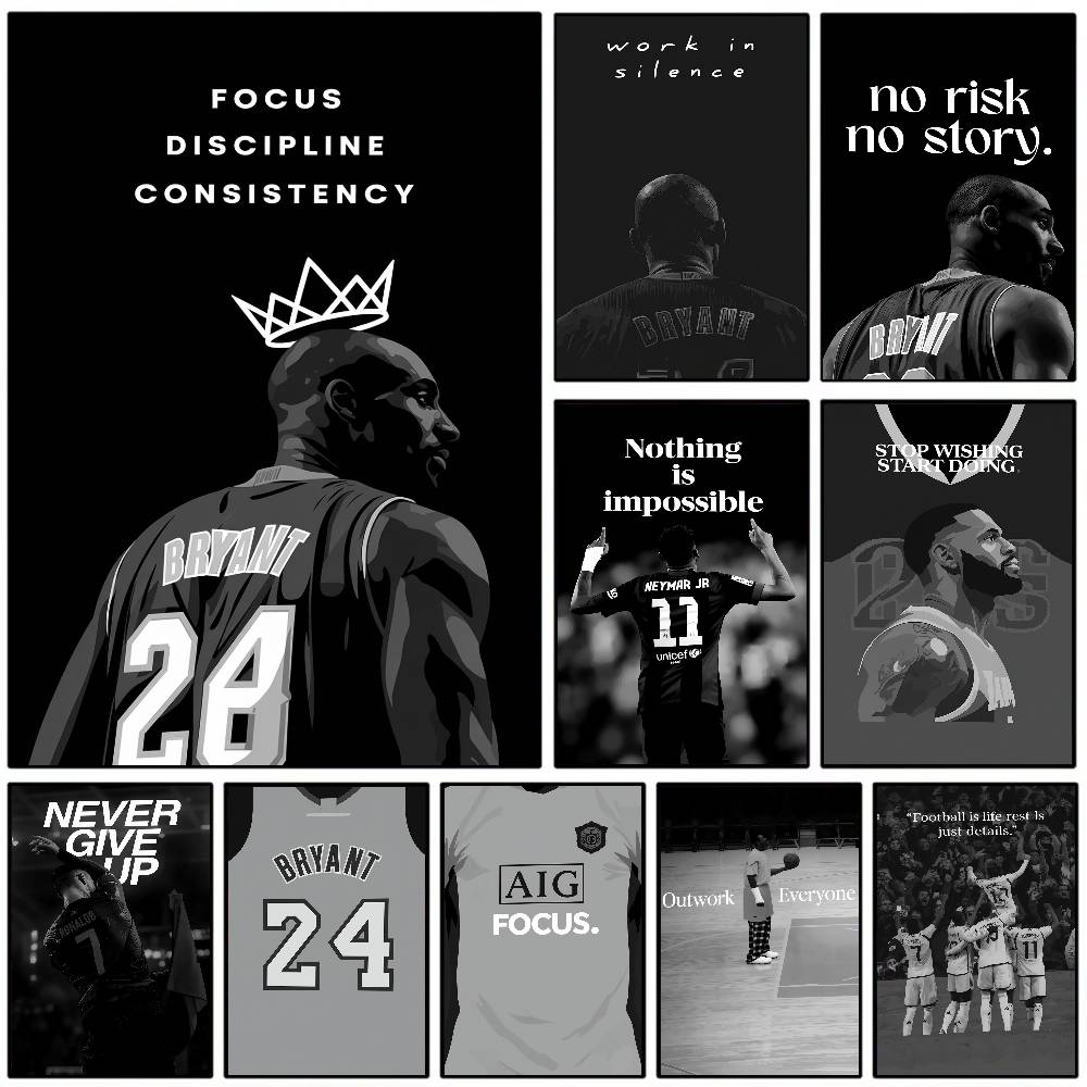 Athlete Inspirational Quotatio - Sports Equipment Poster recension och pris