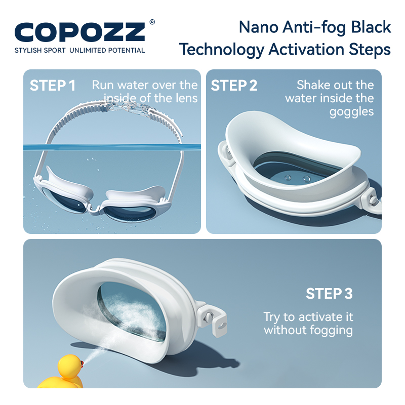 COPOZZ Myopia Swimming Goggles - Swimming Goggles Anti Fog recension och pris