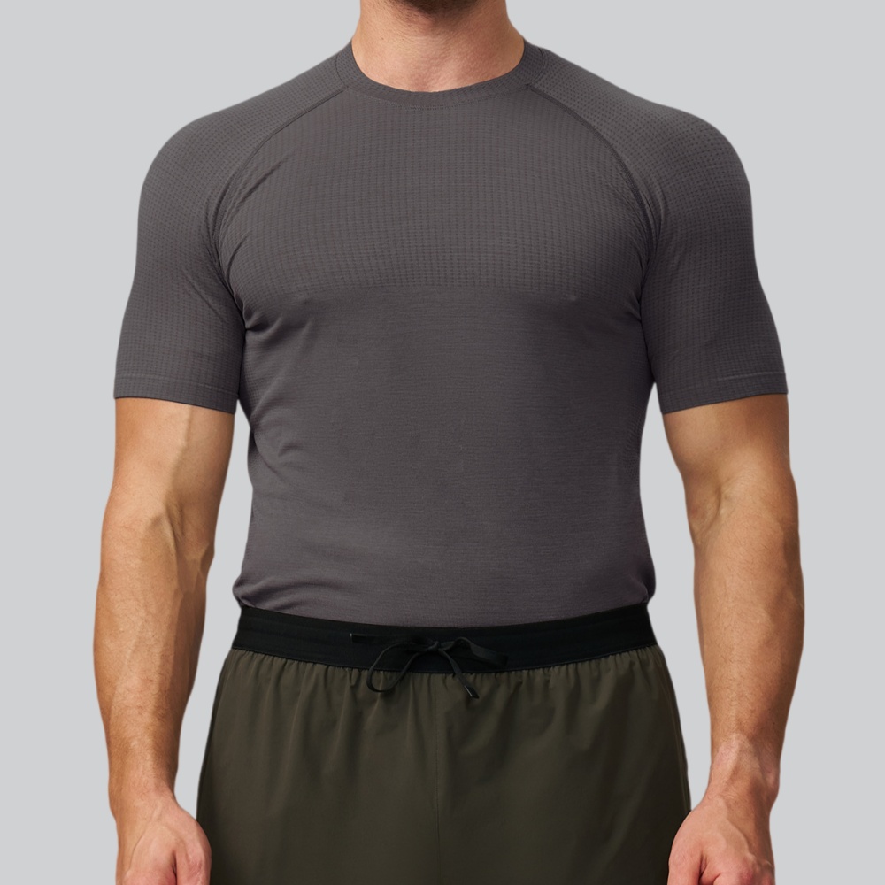 Men's Solid Color Sports T-shi - Sports Equipment Logo recension och pris