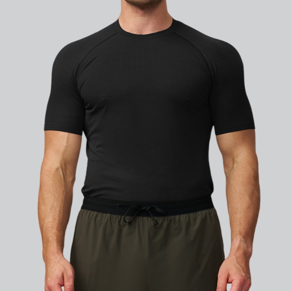 Men's Solid Color Sports T-shi - Sports Equipment Logo recension och pris