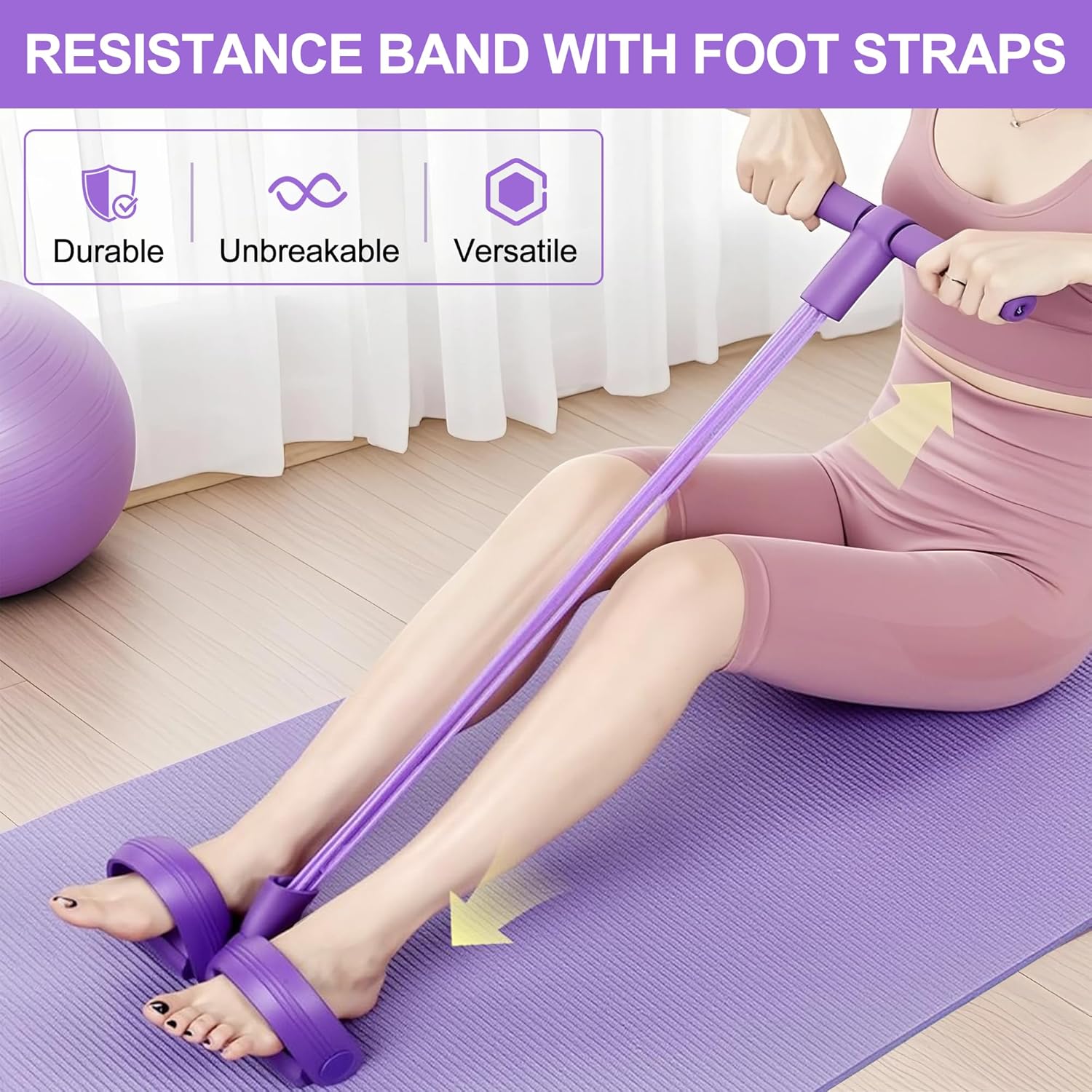 4-Tube Pedal Resistance Band M - Sports Equipment Nearby recension och pris
