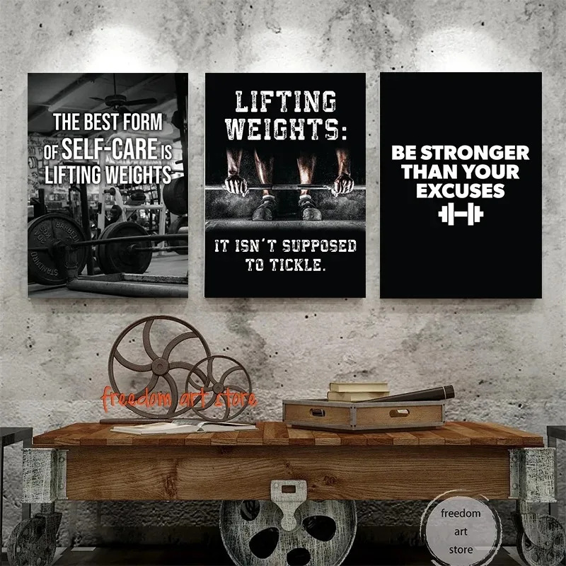 Gym Motivation Muscle Man Body - Sports Equipment Poster recension och pris
