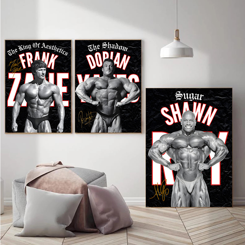 Famous Bodybuilding Fitness At - Sports Equipment Poster recension och pris